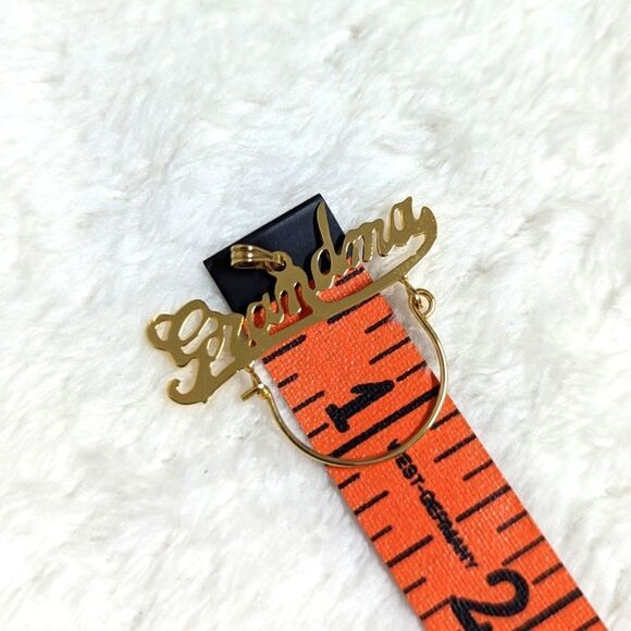 Vintage Gold Filled Necklace Charm Holders #1 Grandma - Qty 2 - Picture 3 of 8